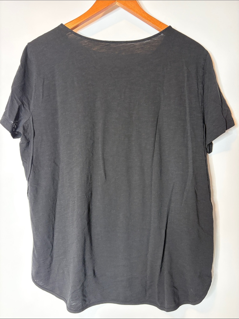 Ann Taylor Loft Black Short Sleeve Crewneck Tee size xl - Picture 3 of 4